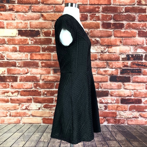 Anthropologie Open Back Textured Skater Dress, M - Picture 2 of 5